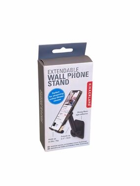 Kikkerland Extendable Wall Phone Stand Nano Adhesive